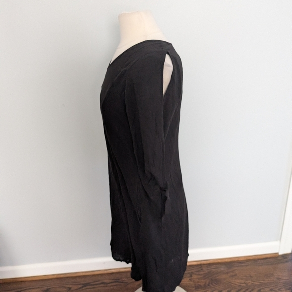 NEW Women's Soft Surroundings Black Medium Petite Dress Hera - Picture 4 of 7